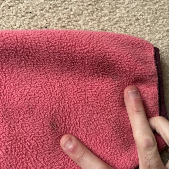 The North Face Denali Jacket Womens 2XL Pink Burgundy Polartec Fleece Full Zip - Picture 3 of 13